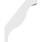 Ekena Millwork 6-in. W x 22-in. D x 28-in. H Funston Architectural Grade PVC Knee Brace BRCP06X22X28FST - alternate 4